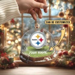 Pittsburgh Steelers Custom Snow Globe Limited Edition Christmas Ornament