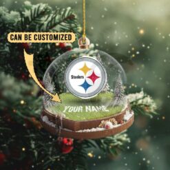Pittsburgh Steelers Custom Snow Globe Limited Edition Christmas Ornament
