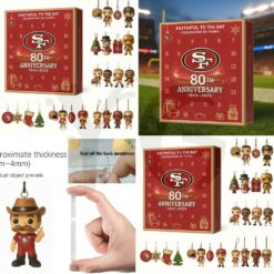 San Francisco 49ers 80th Anniversary Christmas Limited Edition Advent Calendar 2025