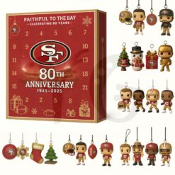 San Francisco 49ers 80th Anniversary Christmas Limited Edition Advent Calendar 2025