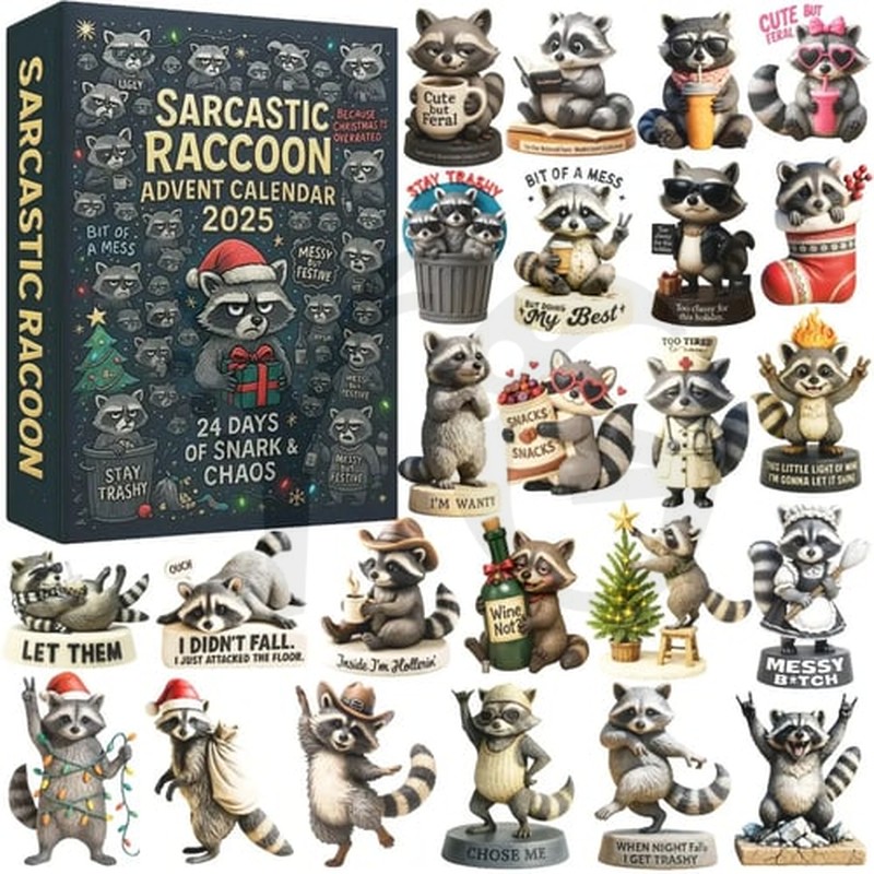 Sarcastic Raccoon Christmas Advent Calendar Sarcastic Raccoon Christmas Advent Calendar