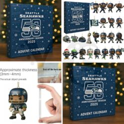 Seattle Seahawks 50TH ANNIVERSARY Christmas Limited Edition Advent Calendar 2025