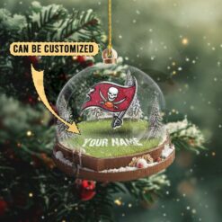 Tampa Bay Buccaneers Custom Snow Globe Limited Edition Christmas Ornament 3