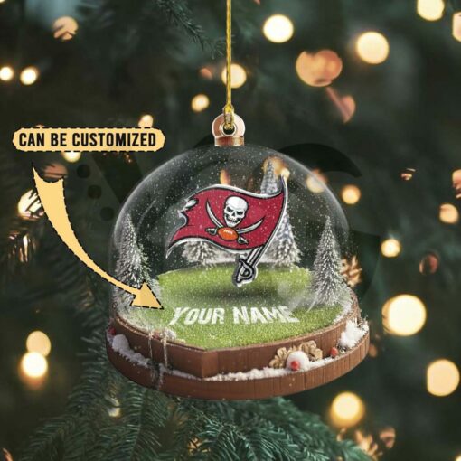Tampa Bay Buccaneers Custom Snow Globe Limited Edition Christmas Ornament