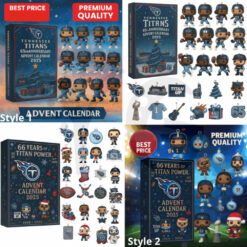 Tennessee Titans 66TH ANNIVERSARY Christmas Limited Edition Advent Calendar 2025