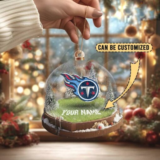 Tennessee Titans Custom Snow Globe Limited Edition Christmas Ornament