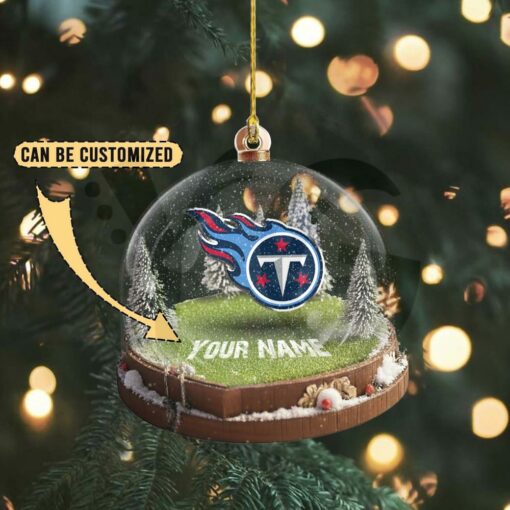 Tennessee Titans Custom Snow Globe Limited Edition Christmas Ornament