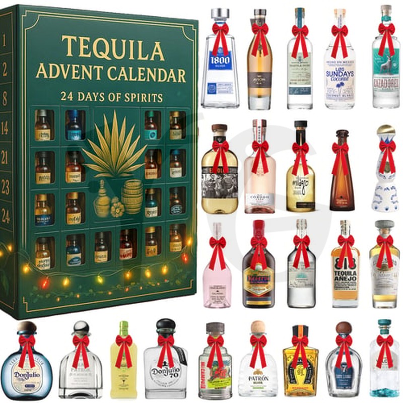 Tequila Bottle Christmas Advent Calendar Tequila Bottle Christmas Advent Calendar