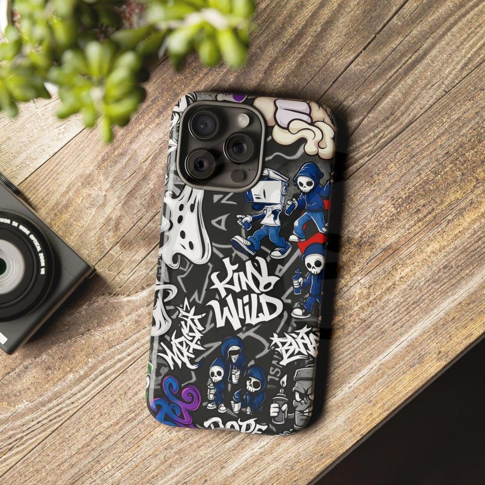 Urban Graffiti Street Art King Wild Skull Phone Case Urban Graffiti Street Art King Wild Skull Phone Case