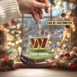 Washington Commanders Custom Snow Globe Limited Edition Christmas Ornament