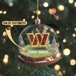 Washington Commanders Custom Snow Globe Limited Edition Christmas Ornament 4