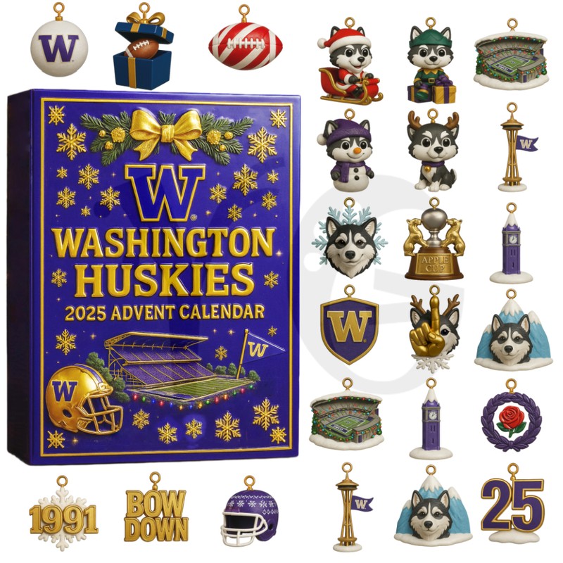 Washington Huskies 2025 Christmas Advent Calendar Washington Huskies 2025 Christmas Advent Calendar