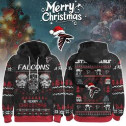 Atlanta Falcons Star Wars x Merry Christmas 2025 Limited Hoodie 1