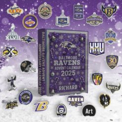 Baltimore Ravens Personalized Christmas Advent Calendar Baltimore Ravens Personalized Christmas Advent Calendar