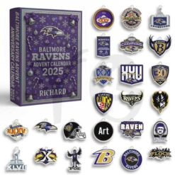 Baltimore Ravens Personalized Christmas Advent Calendar