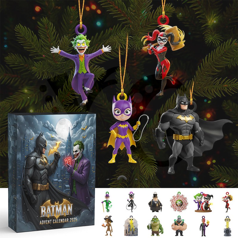 Batman Villain Advent Calendar Blind Box Christmas Ornaments Batman Villain Advent Calendar Blind Box Christmas Ornaments