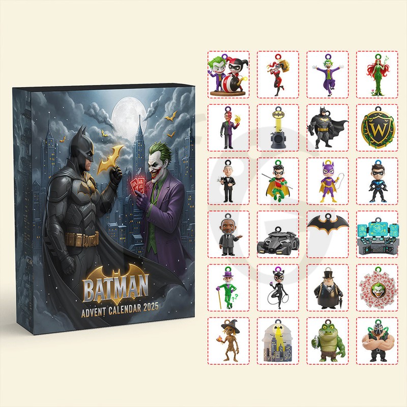 Batman Villain Advent Calendar Blind Box Christmas Ornaments Batman Villain Advent Calendar Blind Box Christmas Ornaments