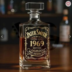Best Dad Ever Gift Personalized Whiskey Decanter Set