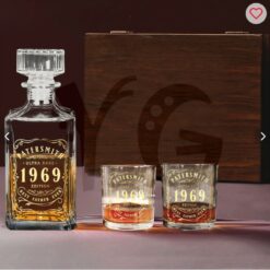 Best Dad Ever Gift Personalized Whiskey Decanter Set