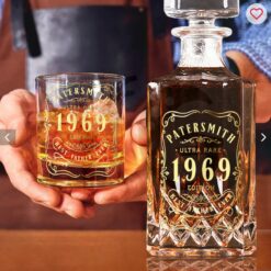 Best Dad Ever Gift Personalized Whiskey Decanter Set 3