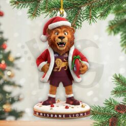 Brisbane Lions Mascot Special Edition Christmas Ornament