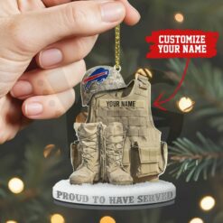 Buffalo Bills Premium NFL Veteran Personalized Ornament