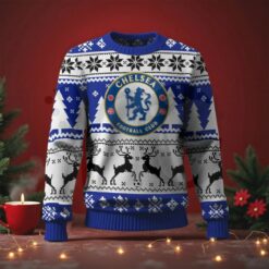 Chelsea FC EPL 2025 Christmas Special Edition Ugly Sweater