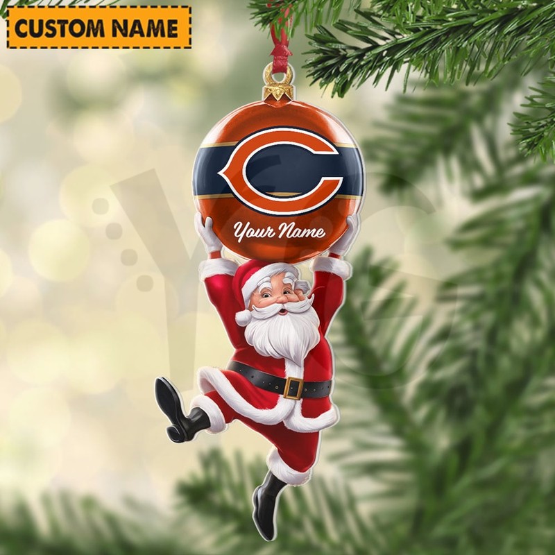 Chicago Bears NFL Personalized Christmas Limited Acrylic Ornament Chicago Bears NFL Personalized Christmas Limited Acrylic Ornament