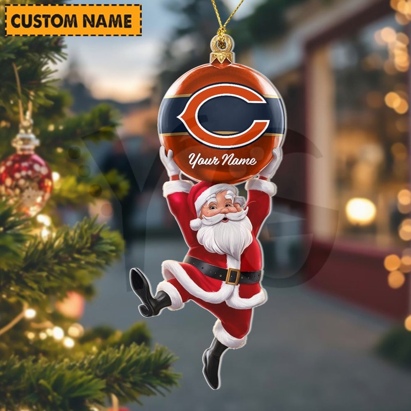 Chicago Bears NFL Personalized Christmas Limited Acrylic Ornament Chicago Bears NFL Personalized Christmas Limited Acrylic Ornament