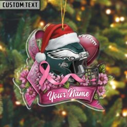 Christmas Breast Cancer Awareness NFL Limited Edition Ornaments 8
