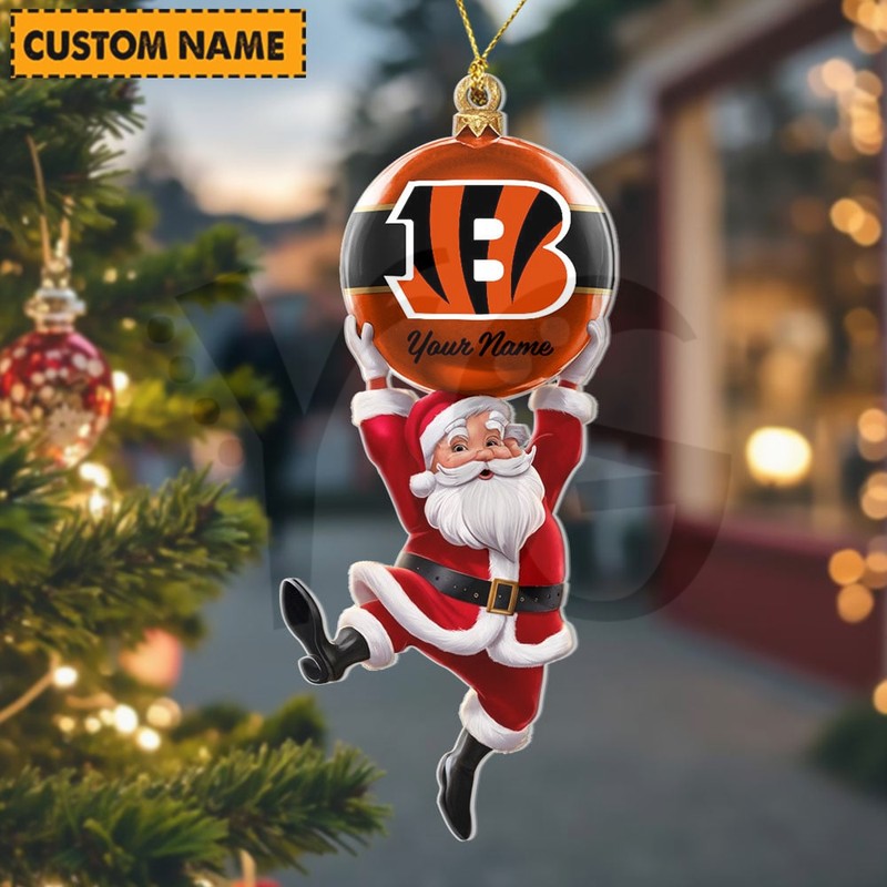 Cincinnati Bengals NFL Personalized Christmas Limited Acrylic Ornament Cincinnati Bengals NFL Personalized Christmas Limited Acrylic Ornament