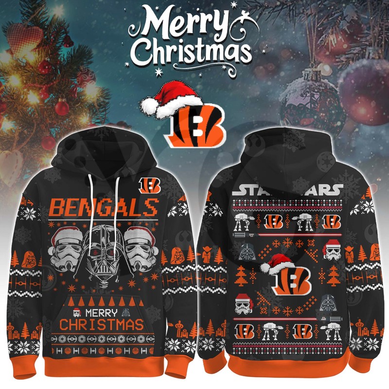 Cincinnati Bengals Star Wars x Merry Christmas 2025 Limited Hoodie Cincinnati Bengals Star Wars x Merry Christmas 2025 Limited Hoodie