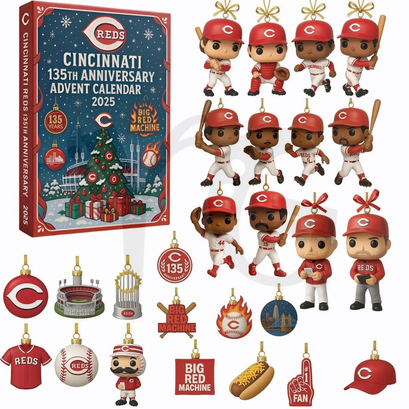 Cincinnati Reds 135th Anniversary Limited Edition Advent Calendar Cincinnati Reds 135th Anniversary Limited Edition Advent Calendar