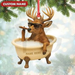 Cool Gang Buck Relaxing Christmas Ornament