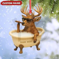 Cool Gang Buck Relaxing Christmas Ornament 3