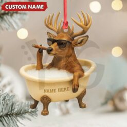 Cool Gang Buck Relaxing Christmas Ornament 4