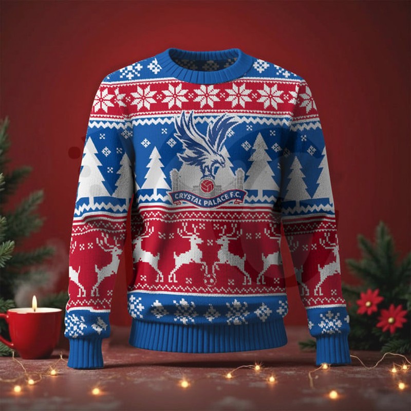 Crystal Palace EPL 2025 Christmas Special Edition Ugly Sweater Crystal Palace EPL 2025 Christmas Special Edition Ugly Sweater