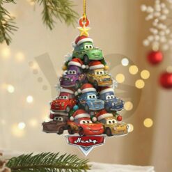 Custom Name Cars Movie 2025 Christmas Ornament