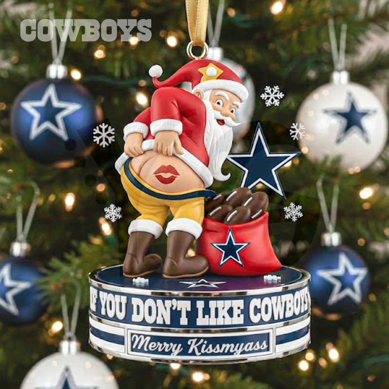 Dallas Cowboys Merry Kissmyass Special Ornament Dallas Cowboys Merry Kissmyass Special Ornament