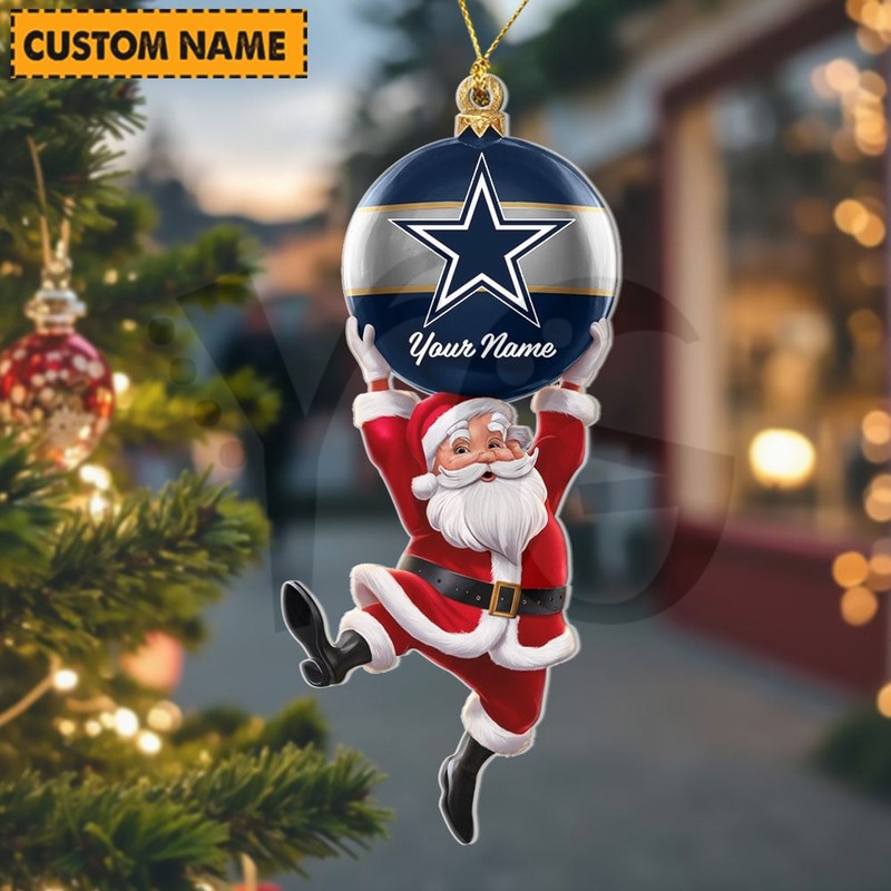Dallas Cowboys NFL Personalized Christmas Limited Acrylic Ornament Dallas Cowboys NFL Personalized Christmas Limited Acrylic Ornament