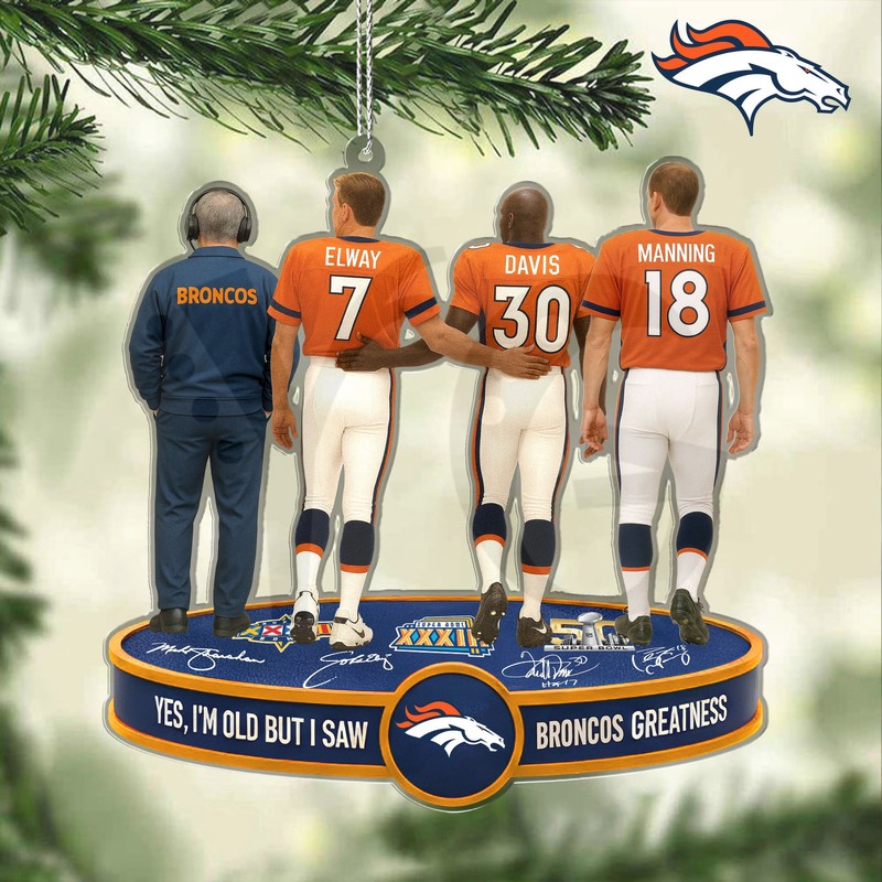 Denver Broncos Greatness Special Ornament Denver Broncos Greatness Special Ornament
