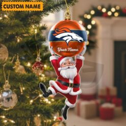 Denver Broncos NFL Personalized Christmas Limited Acrylic Ornament Denver Broncos NFL Personalized Christmas Limited Acrylic Ornament