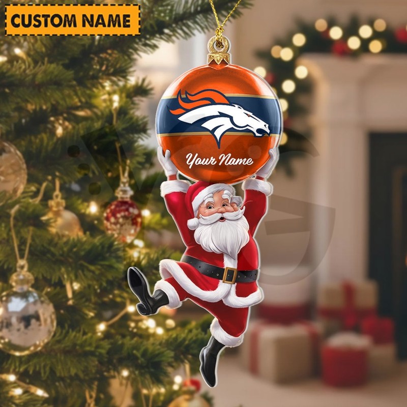Denver Broncos NFL Personalized Christmas Limited Acrylic Ornament Denver Broncos NFL Personalized Christmas Limited Acrylic Ornament