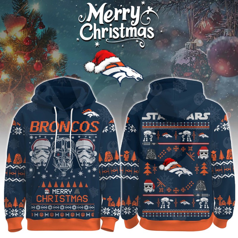 Denver Broncos Star Wars x Merry Christmas 2025 Limited Hoodie Denver Broncos Star Wars x Merry Christmas 2025 Limited Hoodie