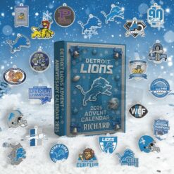 Detroit Lions Anniversary Christmas Advent Calendar Detroit Lions Anniversary Christmas Advent Calendar