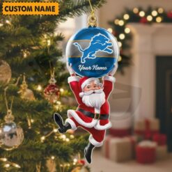 Detroit Lions NFL Personalized Christmas Limited Acrylic Ornament Detroit Lions NFL Personalized Christmas Limited Acrylic Ornament