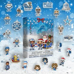 Detroit Lions Personalized Christmas Advent Calendar