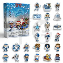 Detroit Lions Personalized Christmas Advent Calendar