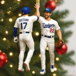 Dodgers Victory High-Five Ornament