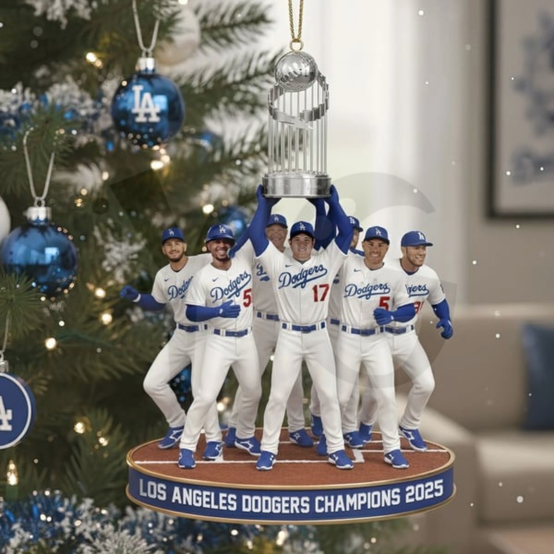 Dodgers World Series Champions 2025 Baseball Ornaments Dodgers World Series Champions 2025 Baseball Ornaments